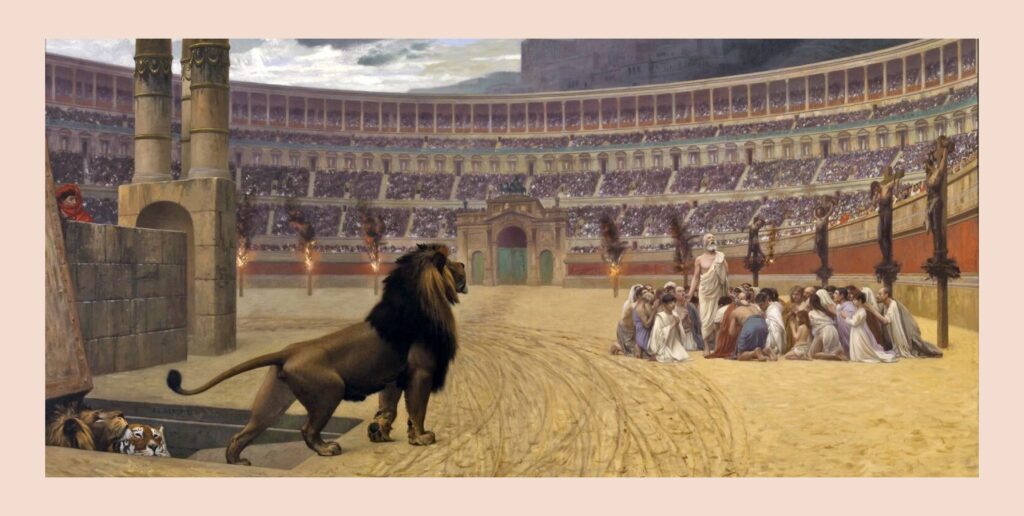 Perseguição ao cristianismo - Coliseu Roma