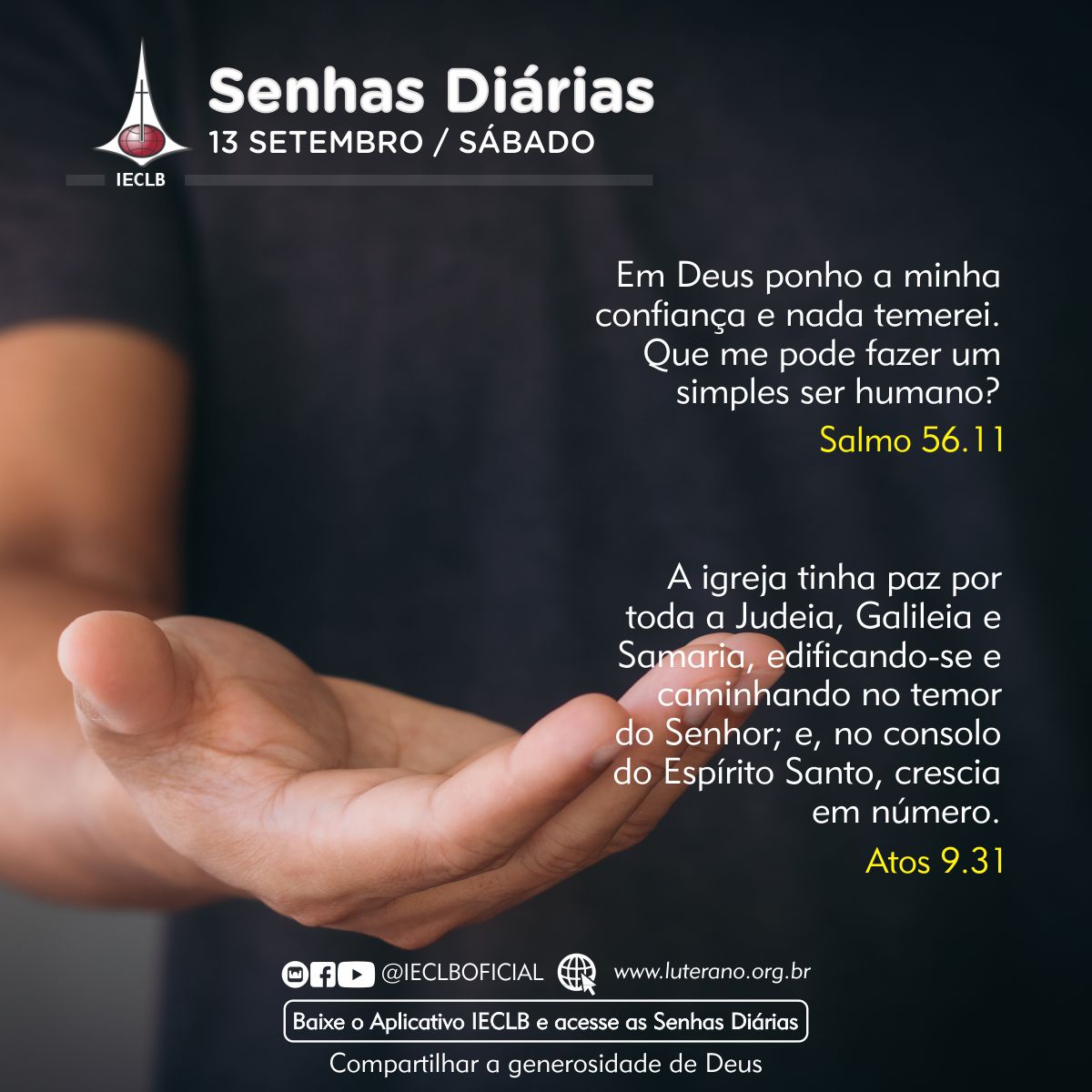 Senhas Diárias 13 09 2025