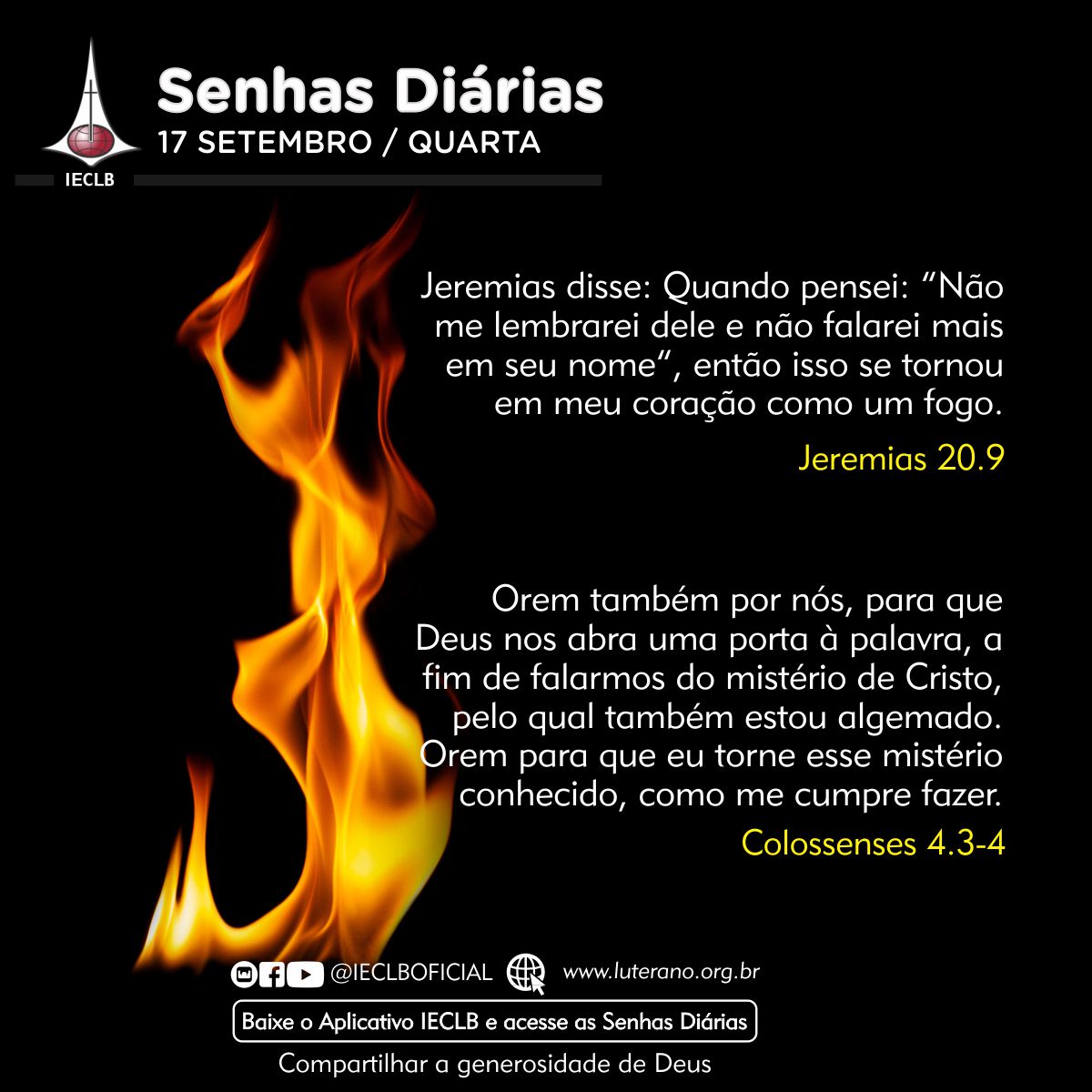 Senhas Diárias 17 09 2025