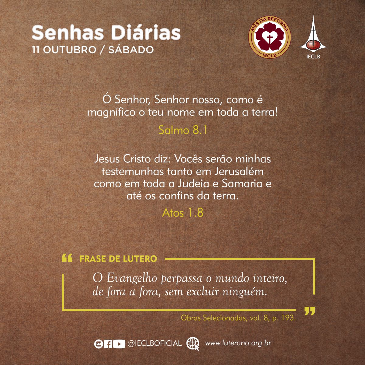 Senhas Diárias 11 10 2025