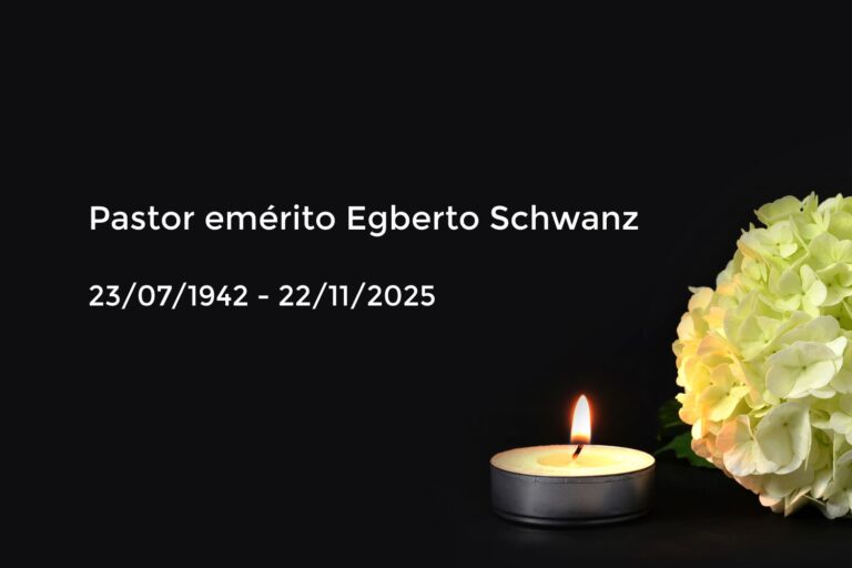 Falecimento Pastor Egberto Schwanz