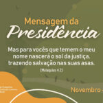 Mensagem da Presidência 2025 - Novembro