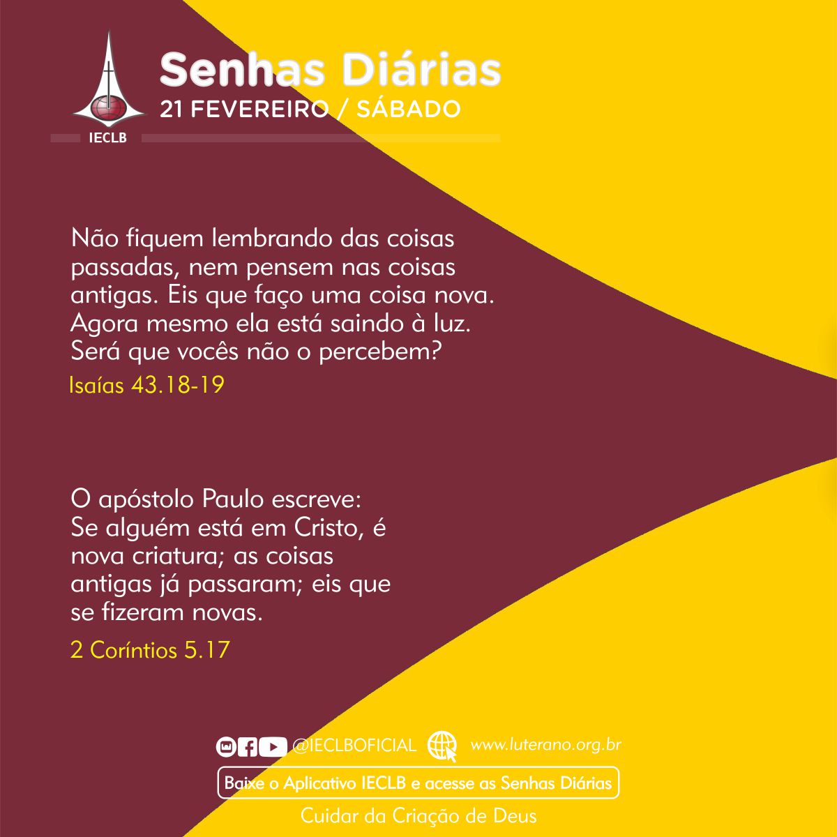 Senhas Diárias 21 02 2026