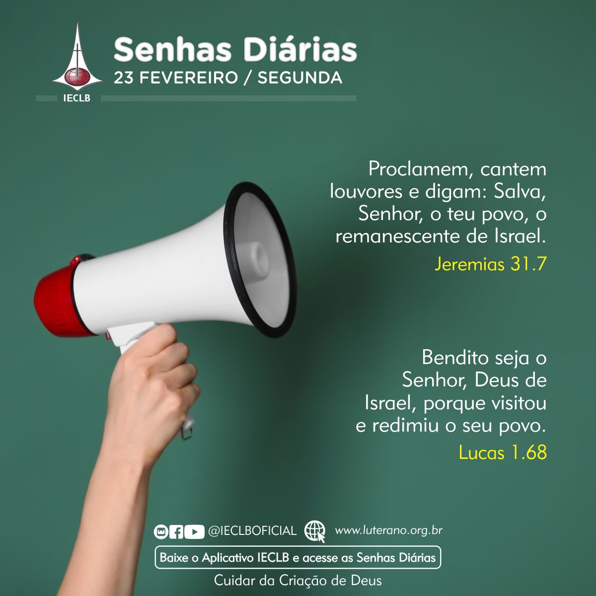 Senhas Diárias 23 02 2026