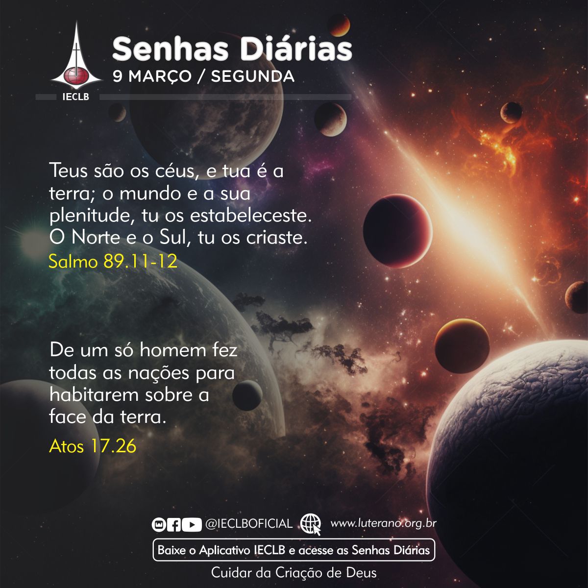 Senhas Diárias 09 03 2026