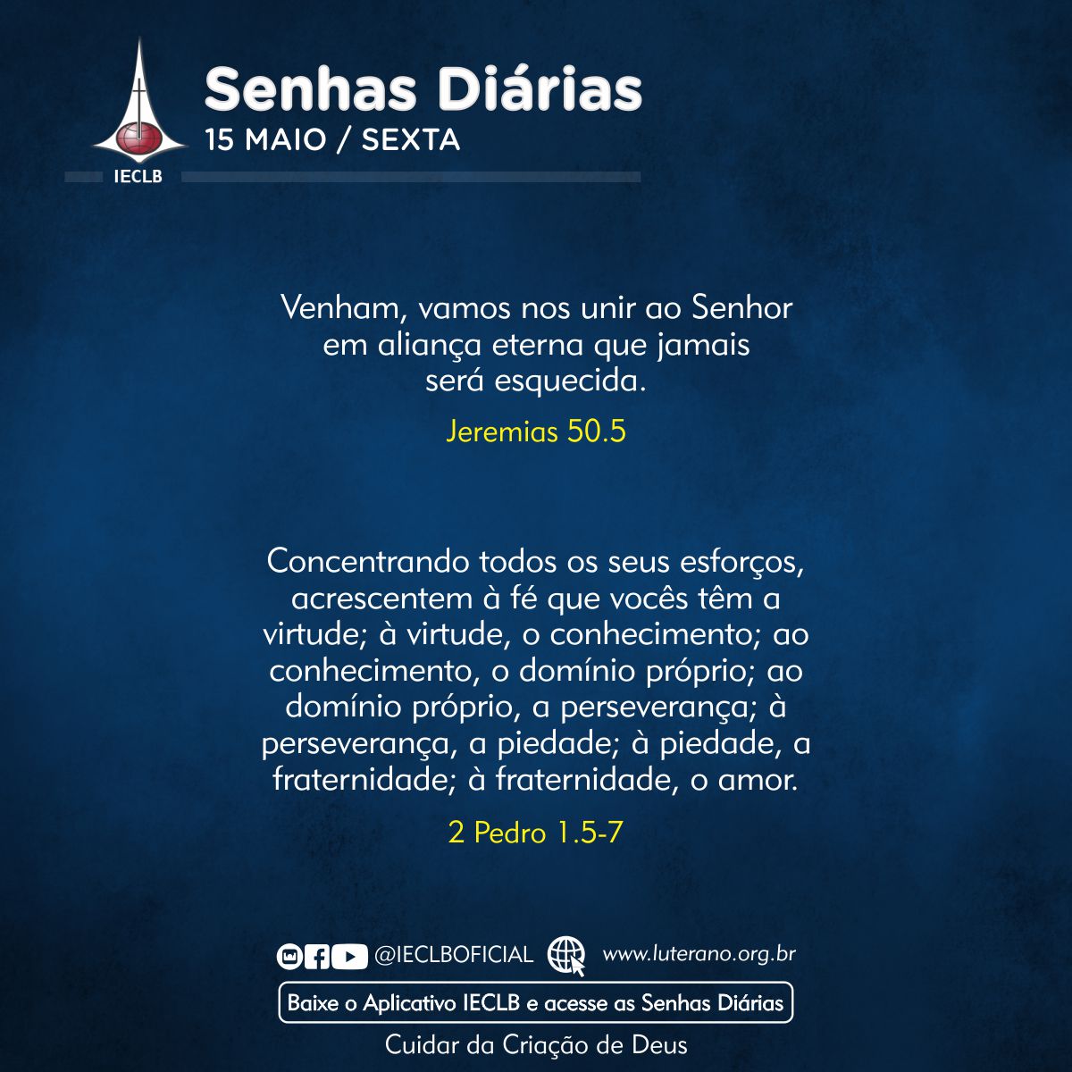 Senhas Diárias 15 05 2026