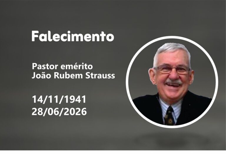 Falecimento Pastor João Rubem Strauss