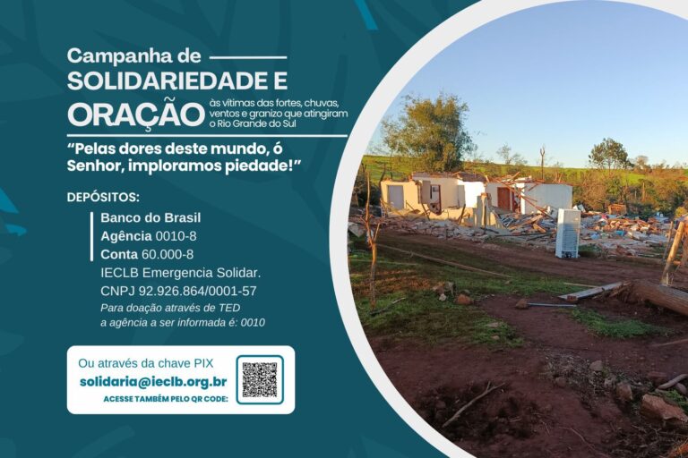 Campanha de solidariedade e ação - chuvas RS