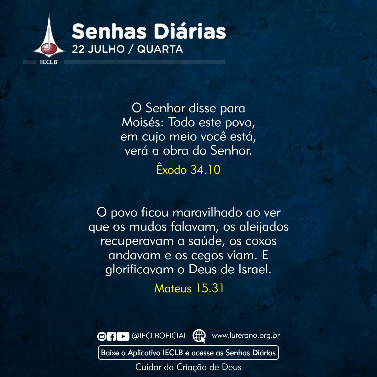 Senhas Diárias 22 07 2026