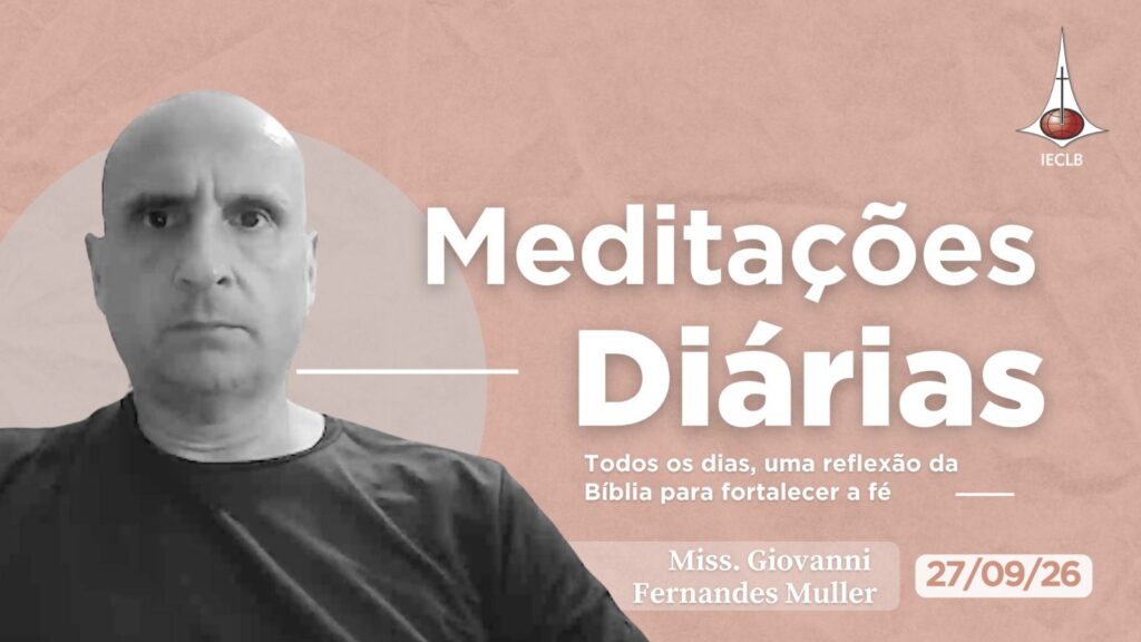 Capa do Video de Meditação Diária