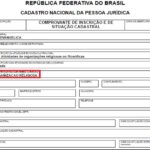 Comprovante de inscrição cadastral CNPJ