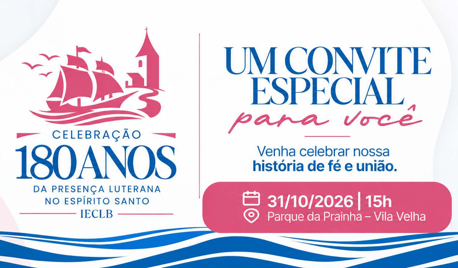 Vilha Velha - comemoração dos 180 anos de presença luterana no Espírito Santo