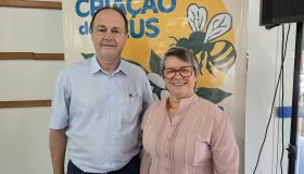 Na foto, P. Mário Maass e Pa. Ester Delene Wilke