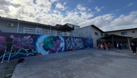 Arte em grafite traz esperança e compartilha amor - Paróquia Palhoça