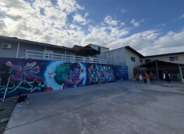 Arte em grafite traz esperança e compartilha amor - Paróquia Palhoça
