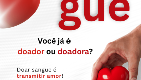 Post do instagram dia do doador voluntário de sangue moderno vermelho e branco