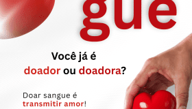 Post do instagram dia do doador voluntário de sangue moderno vermelho e branco