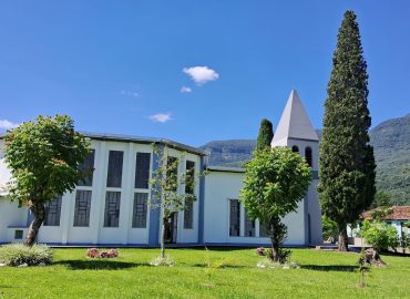 Restauração da torre do templo