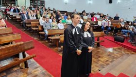 Instalação da Pastora Alessandra e do Pastor Mauro na Comunidade em Lajeado